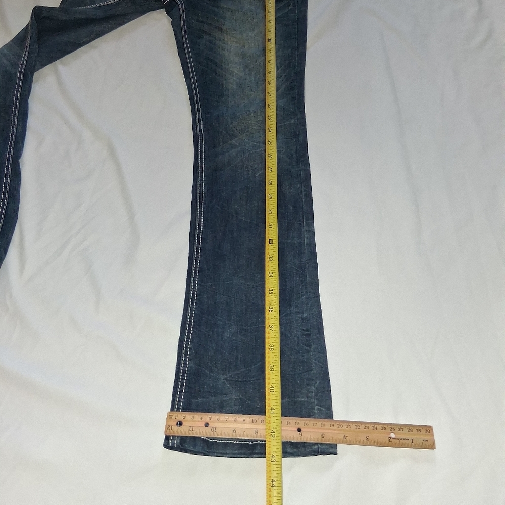 CATO premium Classic Blue Boot Cut Women's Jeans Size  8 - Picture 14 of 16